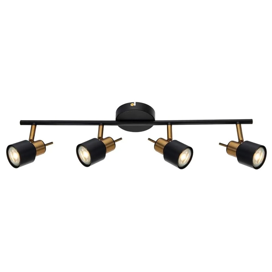 Arte Lamp Deckenstrahler Almach 4-flammig schwenkbar Schwarz GU10 aus Metall - Bild 2