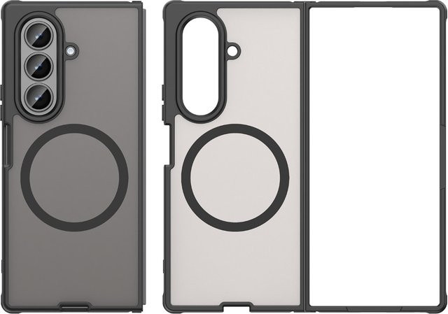 Stoßfeste Handyhülle für Samsung Galaxy Z Fold7 und Z Flip7 mit magnetischer kabelloser Ladefunktion in Schwarz - Bild 1
