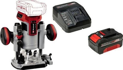 Einhell Akku-Ober- und Kantenfräse TP-RO 18 Set Li BL Solo mit Power X-Change 18V 4Ah Start-Kit in Rot - Bild 1