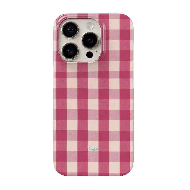 Fragola Bunte Koreanische Gitter-Handyhülle für iPhone 11 bis iPhone 17 Pro Max mit Glänzender Folie in Multicolour - Bild 2