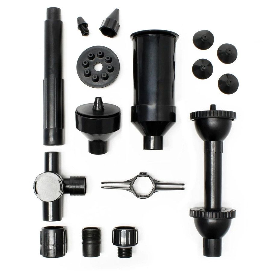 Sunsun Ersatzteil Aufsatz Set 3 für Springbrunnenpumpen HJ-1543/1843 in Schwarz - Bild 2
