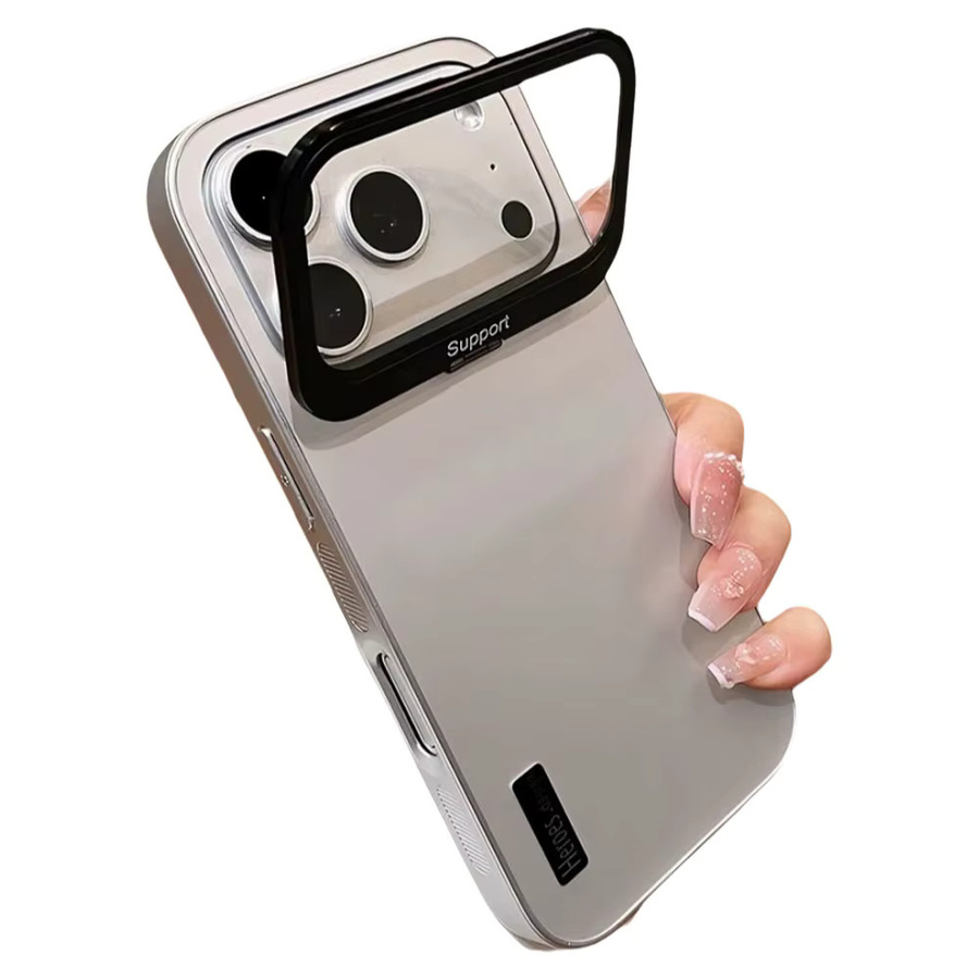 NUCWIN Handyhülle mit Linsenschutz und Ständer für iPhone 17 Pro Max und iPhone 17 Pro, stoßfeste Panzerhülle mit großem Fenster in Matt, erhältlich in Grün und Grau - Bild 4