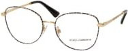 Dolce&Gabbana DG 1355 Korrektionsbrille, Cat Eye, Vollrand, Metal, Black, Multicolour, Damen - Bild 1