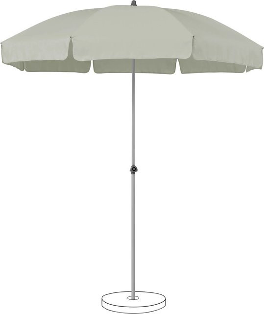 Suncomfort by Glatz Marktschirm Light Grey mit Handöffner und UV 50+ Schutz aus Polyester-Gewebe - Bild 1