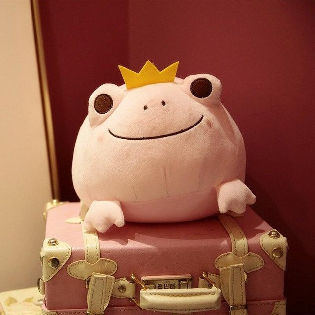 Binchi Keji Travel Kronenfrosch Plüschkissen, Puppe, 35 cm - Bild 1