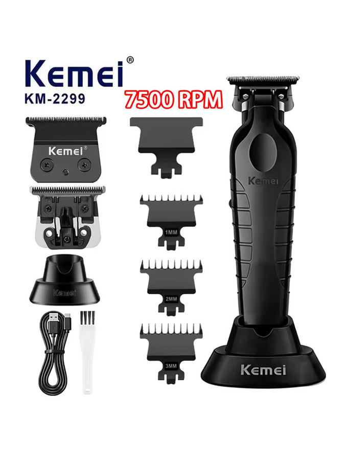 Kemei Elektrischer Haarschneider KM-2299, Schwarz, Unisex - Bild 7