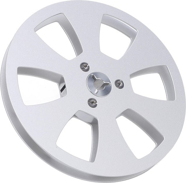 DIYelecs Leere Tonbandspule aus Aluminiumlegierung für ReVox, 14,5 Zoll, 6-Loch, Blau/Silber - Bild 1
