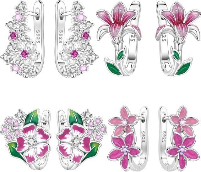 Orstarry Ohrringe, 925 Silber, Zirkonia, Damen - Bild 1