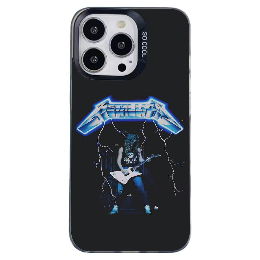 Stoßfeste Metallica M-Metall Handyhülle für Apple iPhone 11 bis 17 Pro Max Plus in Silber und Schwarz - Bild 6