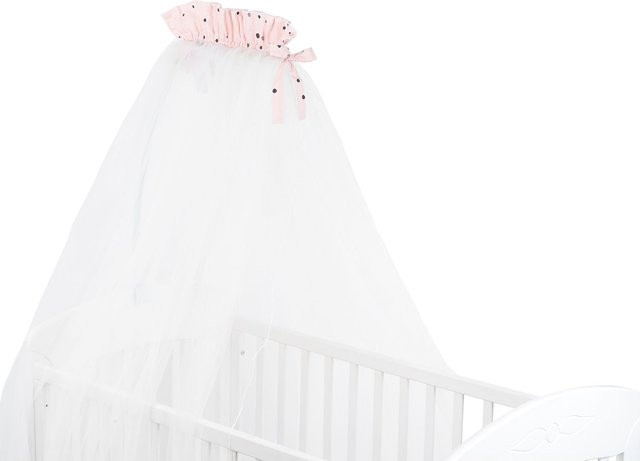 Kikkaboo Babybetthimmel Bear with me Baldachin mit Insektenschutz in Rosa, B: 200 cm, L: 500 cm - Bild 1