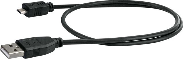 Schwaiger Micro USB Sync und Ladekabel USB 2.0 A zu USB Micro B in Schwarz - Bild 1