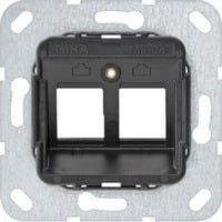 Gira Modular Jack 8 2fach Unterputz Tragring in Schwarz - Bild 1