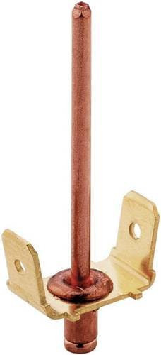 PB Fastener RIV 263 Erdanschluss Unisoliert aus Metall in Gold mit Steckbreite 6,3 mm und Steckdicke 0,8 mm - Bild 1