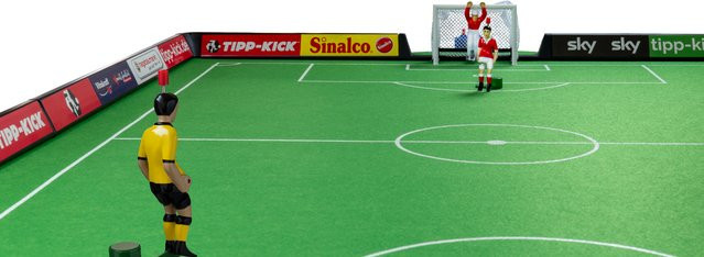 TIPP-KICK Cup Fussball aus Filz und Zink - Bild 1