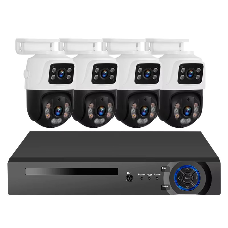 KERUI PoE Überwachungskamerasystem mit 6MP HD Dual-Objektiv PTZ WLAN IP-Kameras und NVR Kit - Bild 4