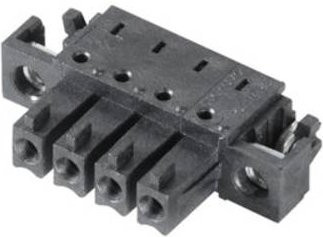 Weidmüller Buchsengehäuse-Platine BC/SC in Schwarz, Rastermaß: 3.81 mm, 50 Stück - Bild 1