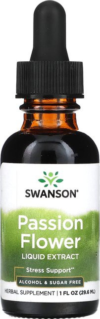 Swanson Passionsblumen-Flüssigextrakt, alkohol- und zuckerfrei, 29,6 ml, Unisex - Bild 1