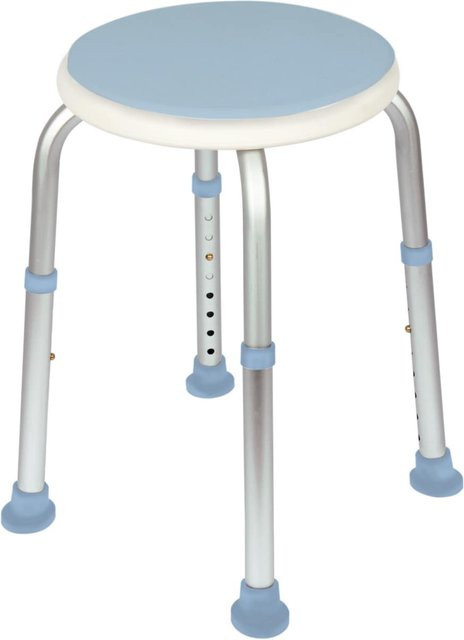 Vital Comfort Duschhocker in Blau, höhenverstellbar und drehbar für das Badezimmer - Bild 1
