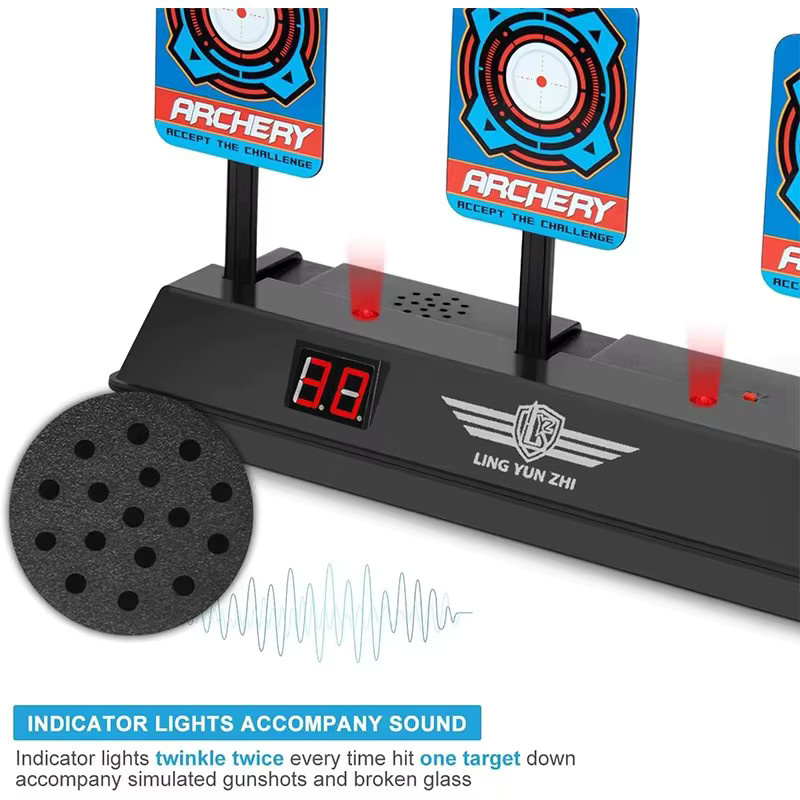 ZIVCONCING Elektronisches Ziel für Nerf, Zubehör, mit Licht und Soundeffekt - Bild 4