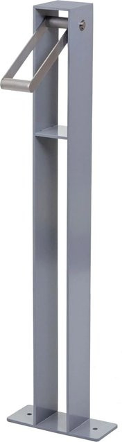 Fahrradbügel MCW-G20 Anlehnbügel aus verzinktem Stahl pulverbeschichtet grau, H x B x T: 96 x 24 x 10 cm - Bild 2