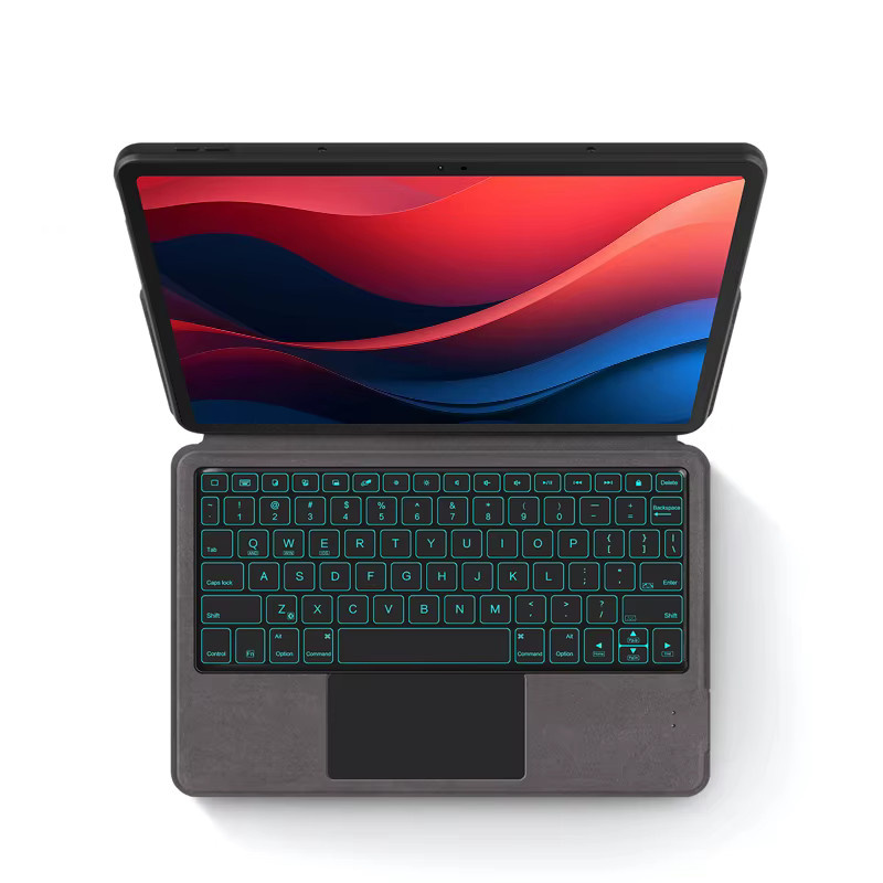Ajiuyu Magische Hintergrundbeleuchtete Tastatur Hülle für Lenovo Tab M11 Xiaoxin Pad 11 Zoll tb331fc mit Spanisch Arabisch Portugiesisch und Koreanisch Layout - Bild 2
