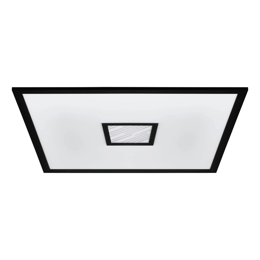 Eglo Bordonara LED-RGB/CCT Deckenleuchte in Schwarz-Weiß, dimmbar mit Fernbedienung, quadratisch, B/T: 59,5 x 59,5 cm - Bild 2