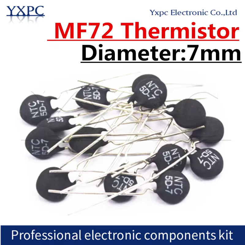 10 Stück FSXSEMI NTC Thermistor Widerstände MF72 Set in Schwarz - Bild 1