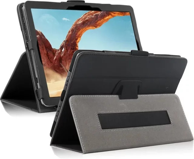 Teclast M50 Pro Tablet Hülle Folio Klappständer mit Handschlaufe und Magnethilfe in Schwarz oder Grau - Bild 1