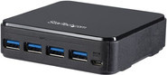 StarTech.com USB 3.0 Sharing Switch 4x4 für Peripheriegeräte, 4-Port USB 3.0 Umschalter für Mac, Windows und Linux, Schwarz - Bild 1