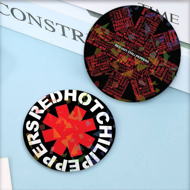 Brosche Chili Peppers, rundes Abzeichen, Anstecknadel - Bild 1