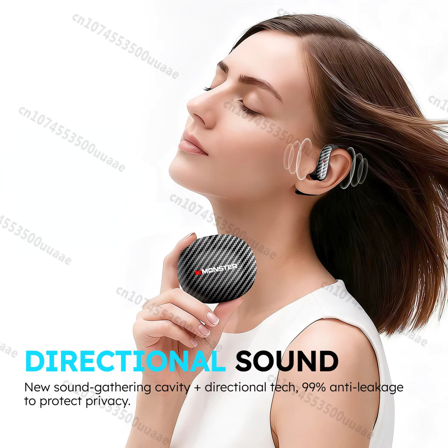 Monster MQO37 Open-Ear OWS Bluetooth 6.0 Kopfhörer mit Luftleitung, IPX5 wasserdicht, Wireless Sport-Ohrbügel-Kopfhörer - Bild 4