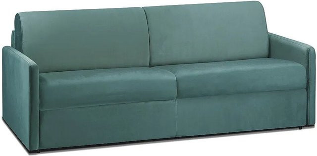 Vente-unique Schlafsofa Calife in Smaragdgrün mit Samtbezug, Breite: 190 cm - Bild 1