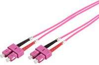Digitus LWL Patchkabel Duplex SC auf SC Multimode OM4 in Pink - Bild 1