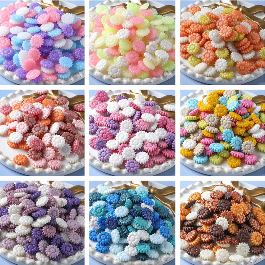 QUOOOP Siegelwachs Perlen Sonnenblumen Mix Multicolor, 200 Stück für Vintage Wachssiegel, Scrapbooking und Handwerk - Bild 1