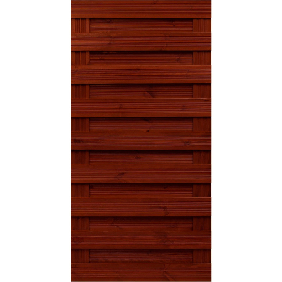 Sichtschutzzaun-Element Goch aus Holz von Andrewex, braun lasiert, Höhe: 180 cm, Breite: 90 cm - Bild 2
