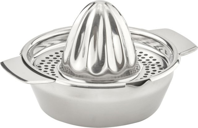 APS Zitronenpresse aus Edelstahl in Silber, rund, Volumen: 0,35 l, ØxLxBxH: 12 x 17 x 12 x 10,5 cm - Bild 1