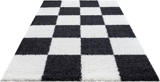 Sanat Hochflorteppich MILANO modern schwarz B: 80 cm, L: 150 cm - Bild 1