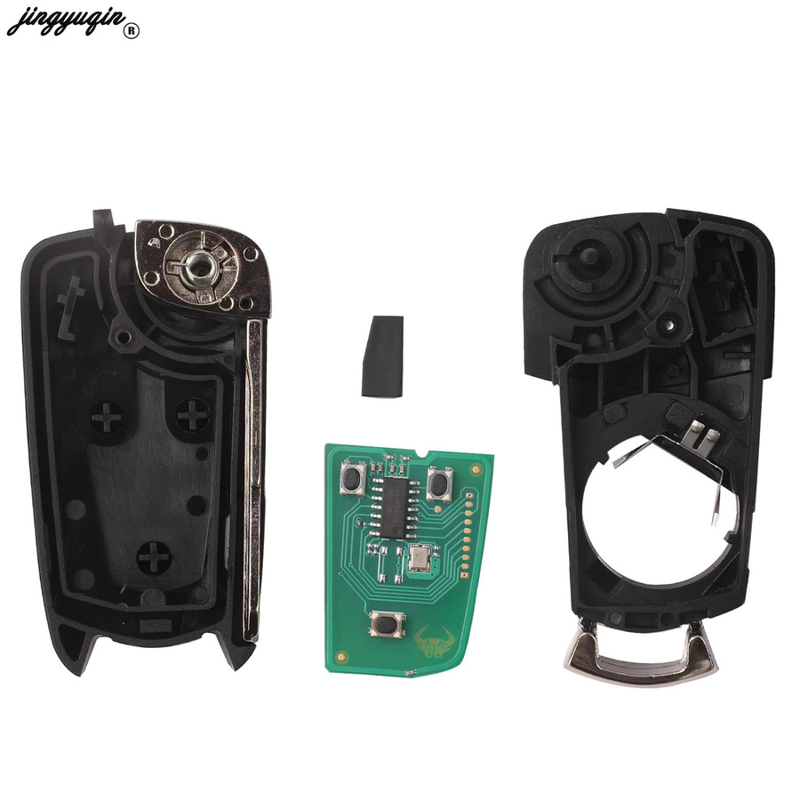 Jingyuqin Ersatz Fernbedienung für Chevrolet Captiva Opel Antara Zafira GMC Terrain 433 MHz FSK mit ID46 Chip in Schwarz - Bild 5