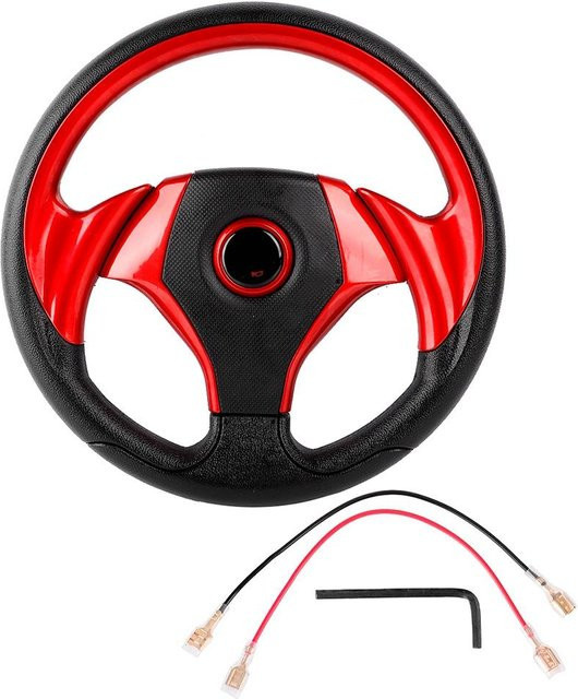 Universal PU Leder Sport Racing Drift Lenkrad von Aimo in Rot - Bild 1