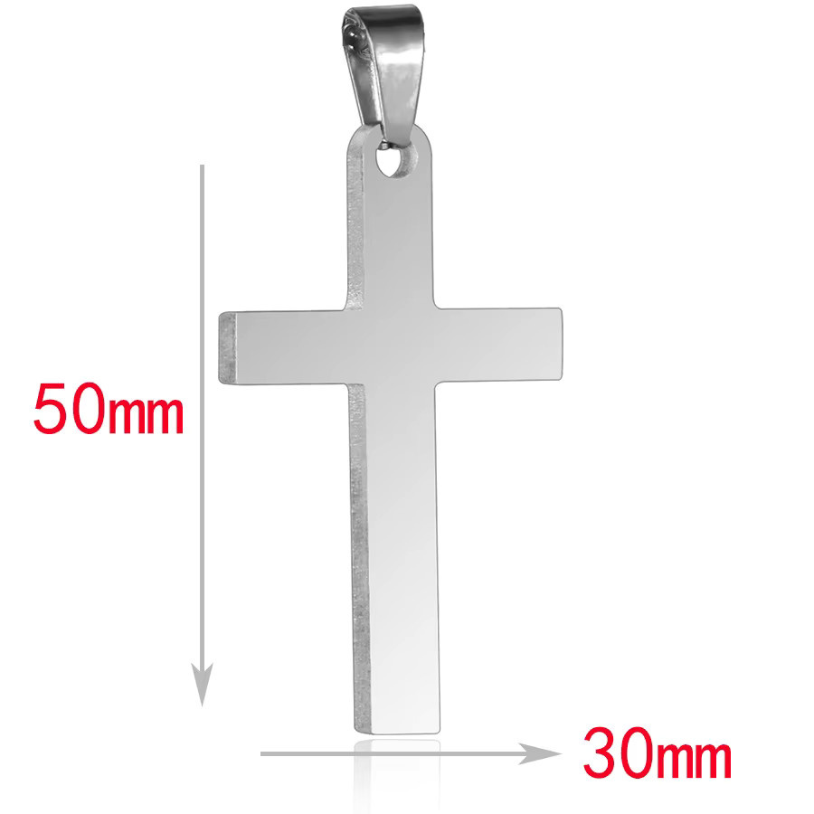 HNSP Kreuz-Anhänger Edelstahl, Unisex - Bild 2