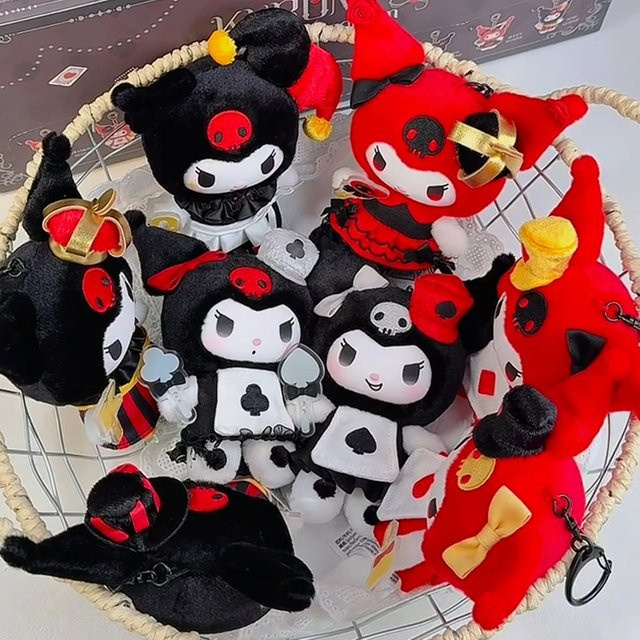 Sanrio Kuromi Poker Kingdom Vinyl Serie, Schlüsselanhänger, Puppe - Bild 1