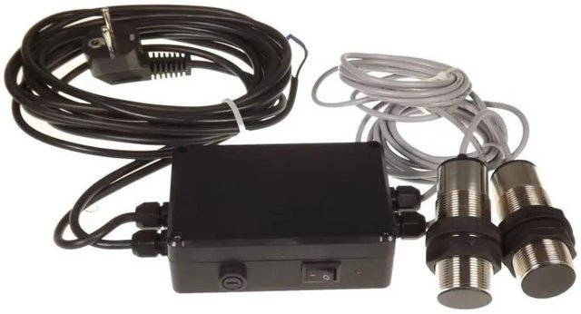 Tech Master Pellet Füllstandsensor 67 für Biobrennstoffe mit 2 Sensoren in Schwarz, 230 V - Bild 1