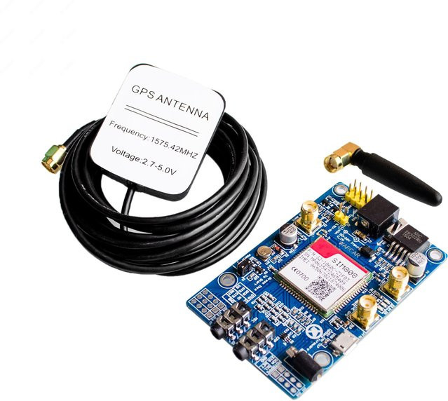 Si Tai&SH SIM808 GSM GPRS GPS Entwicklungsplatine mit GPS-Antenne und IPX SMA Anschluss für Raspberry Pi, Multicolor - Bild 1