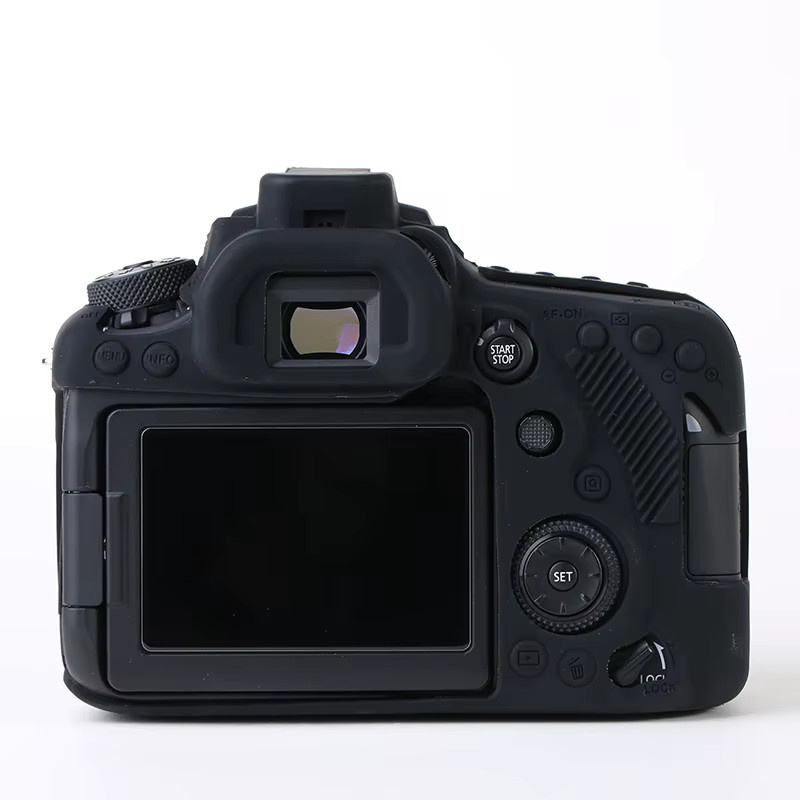 JAOUCAM Silikon-Kameratasche für Canon EOS 90D, stoßfeste und kratzresistente Schutzhülle - Bild 3