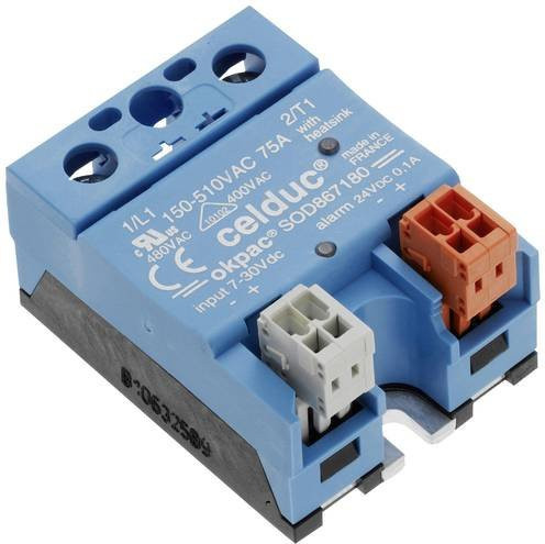 Celduc Halbleiterrelais SOD867180 75A mit einer maximalen Schaltspannung von 510 V/AC in Blau - Bild 1