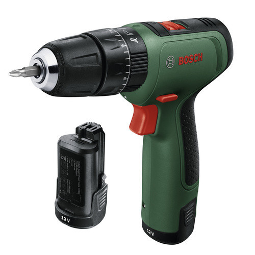 Bosch Home and Garden EasyImpact 1200 Akku-Schlagbohrschrauber 12V mit 2 Akkupacks, Ladegerät und Zubehör in Grün/Schwarz - Bild 3