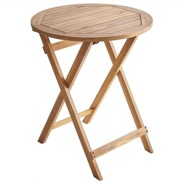 Beliani Gartentisch PROSSEDI aus Akazienholz in Braun, B/T/H: 60 x 60 x 73 cm - Bild 1