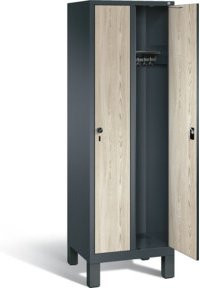 C+P Garderobenschrank Evolo mit Front in Sen-Esche und Korpus in Anthrazitgrau, H x B x T: 185 x 61 x 50 cm - Bild 1