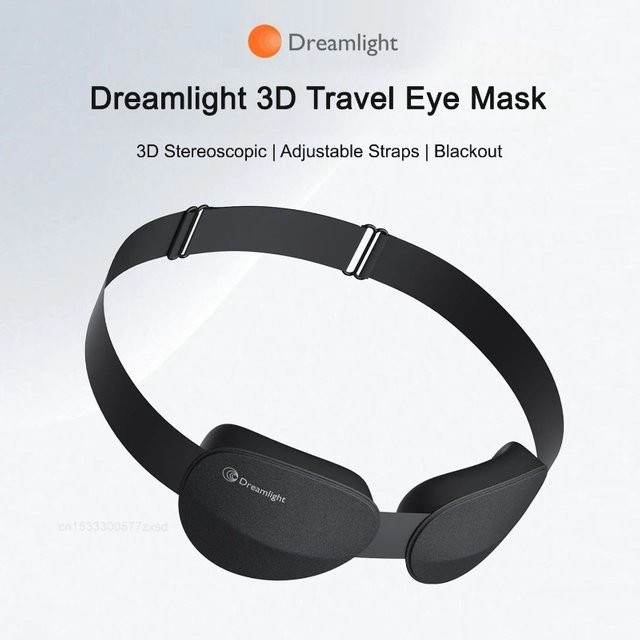 Dreamlight 3D Reise-Schlafmaske, Schwarz, Unisex - Bild 1