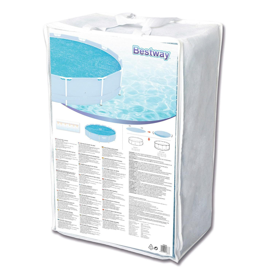 Bestway Solar Poolabdeckung aus PE in Blau für runde Pools mit Ø 366 cm - Bild 1